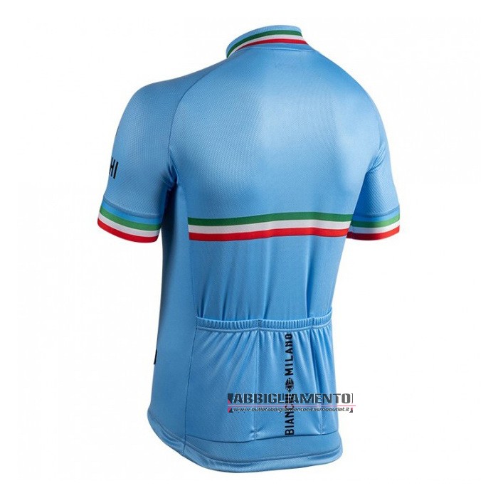 Abbigliamento Bianchi 2021 Manica Corta e Pantaloncino Con Bretelle Bianco - Clicca l'immagine per chiudere